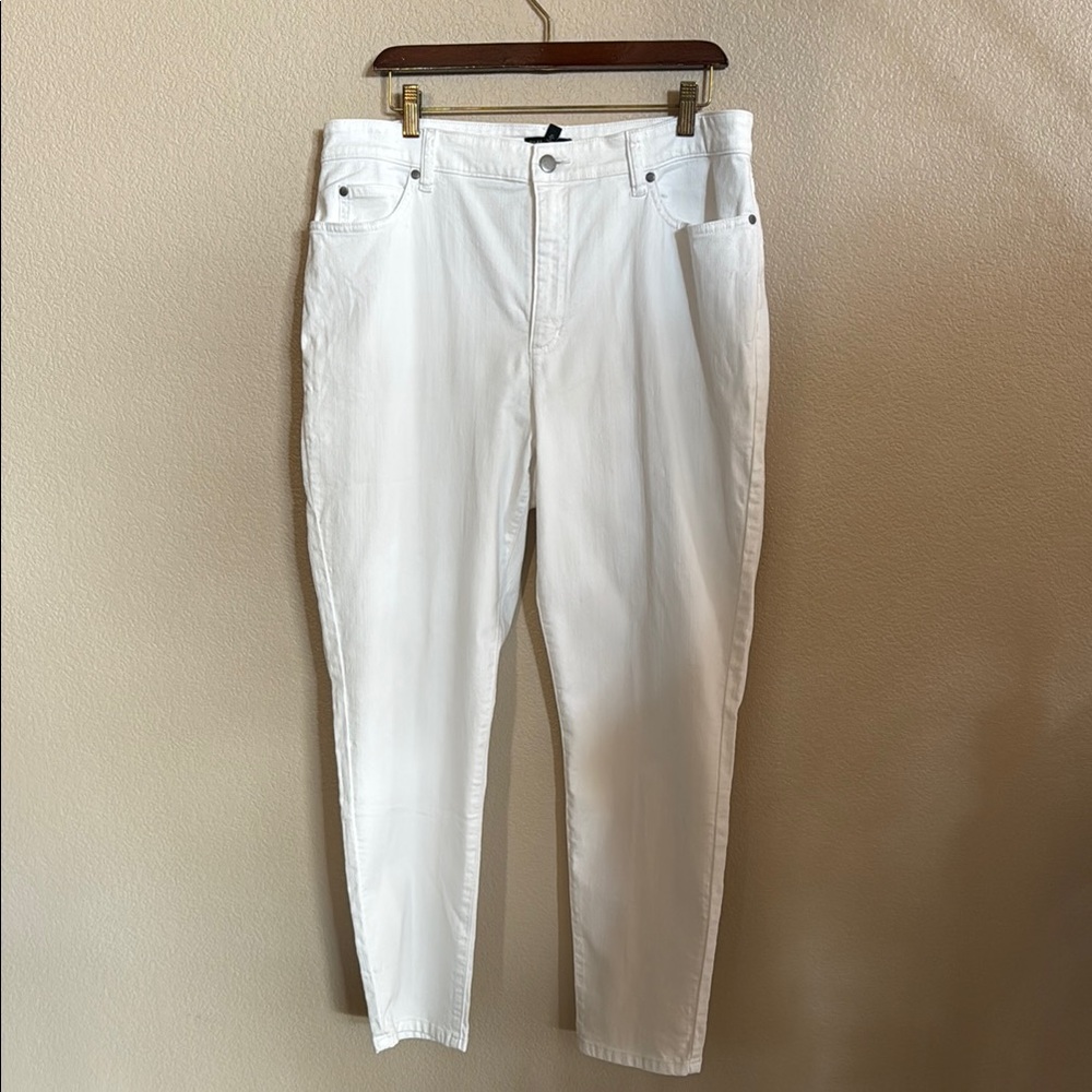 Eileen Fisher White Denim Ankle Jean